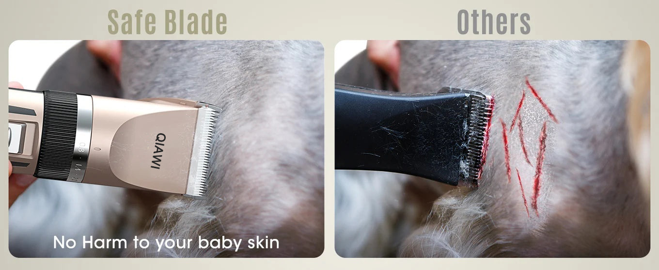 Pet clipper blade design comparison
