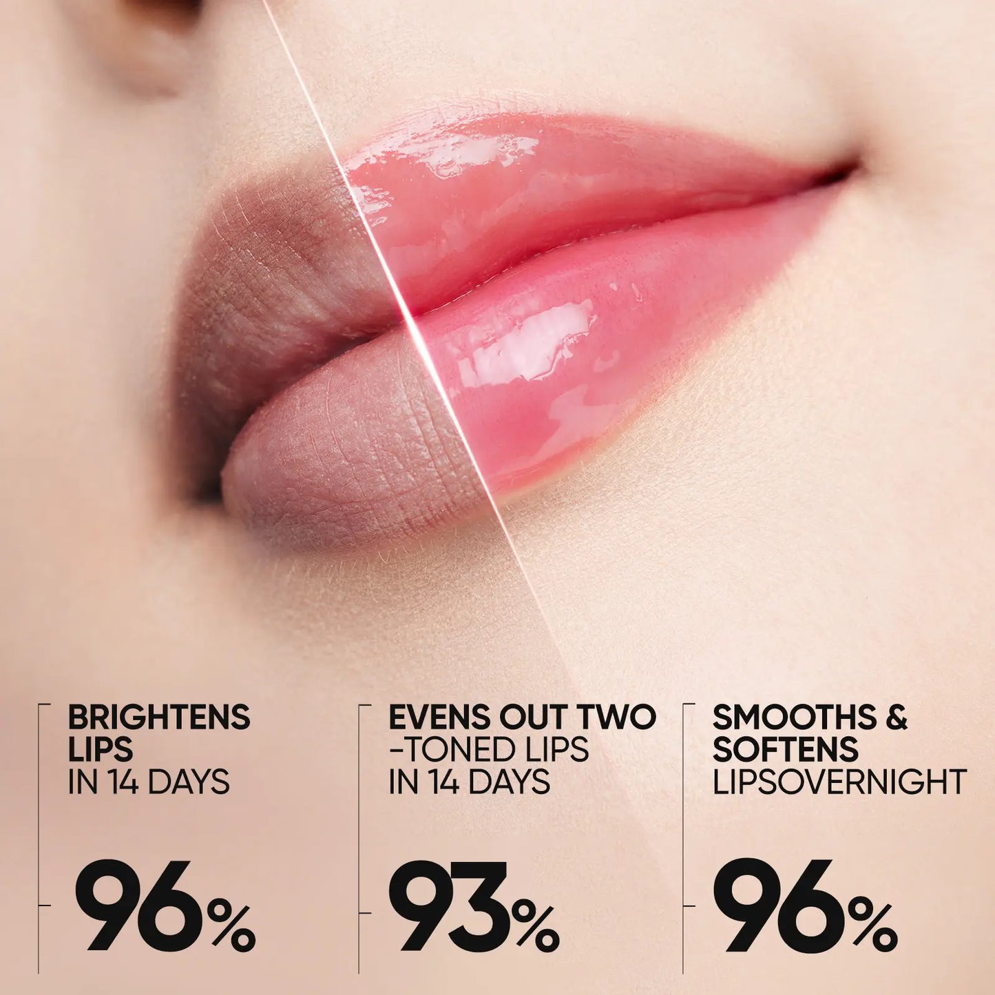JUXEK Glass Lip Serum with Hyaluronic Acid & Peptide, Hydrating Plumping Lip Treatment for Soft Glossy Lips, Korean Beauty Moisture Balm with Cooling Metal Roller Applicator