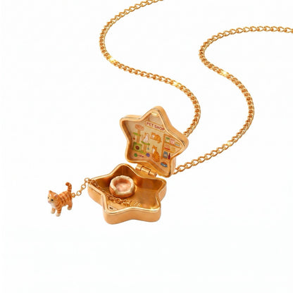 Tiny Pet Shop Star Locket Necklace