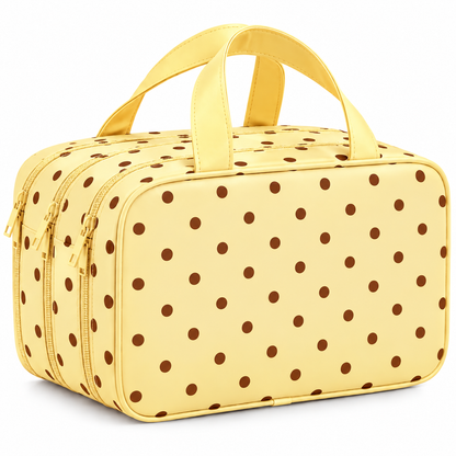 Polka Dot Makeup Organizer Bag
