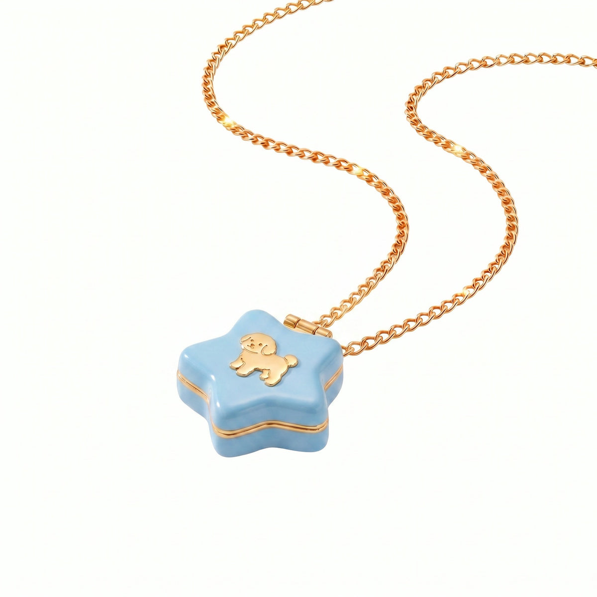 Tiny Pet Shop Star Locket Necklace