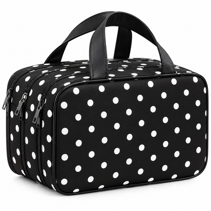 Polka Dot Makeup Organizer Bag