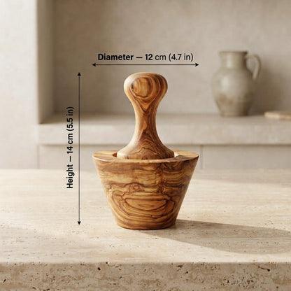 Garlic Crusher (Olive wood)