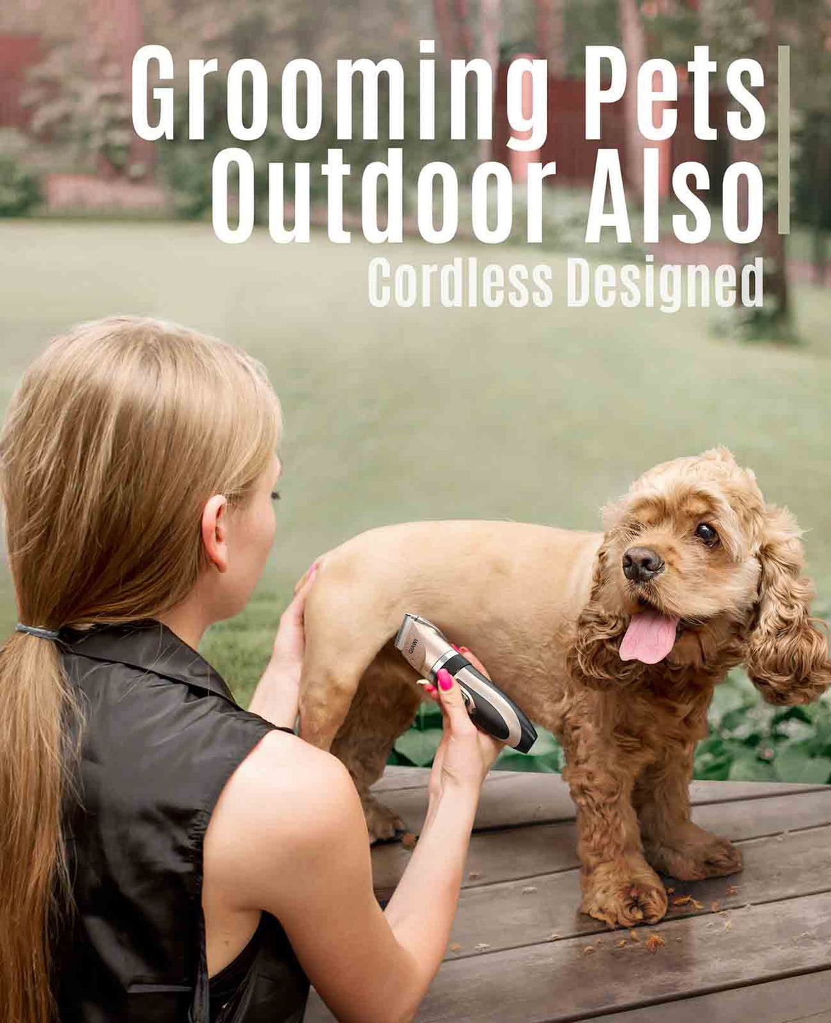 QIAWI Dog Clipper & Dog Grooming Kit