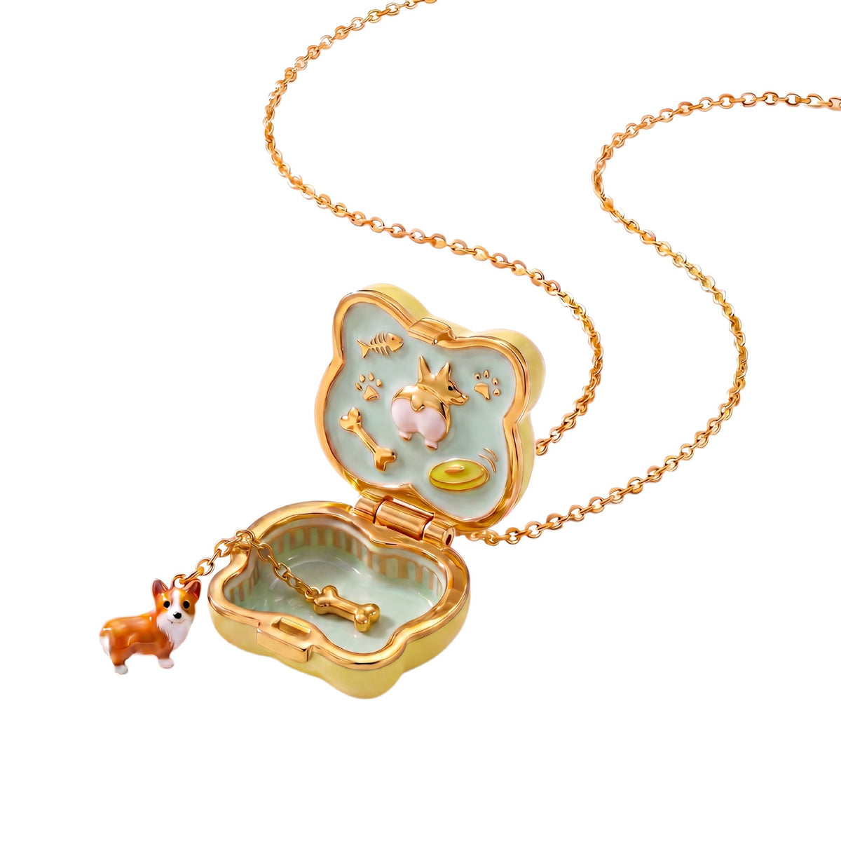 Tiny Pet Shop Star Locket Necklace
