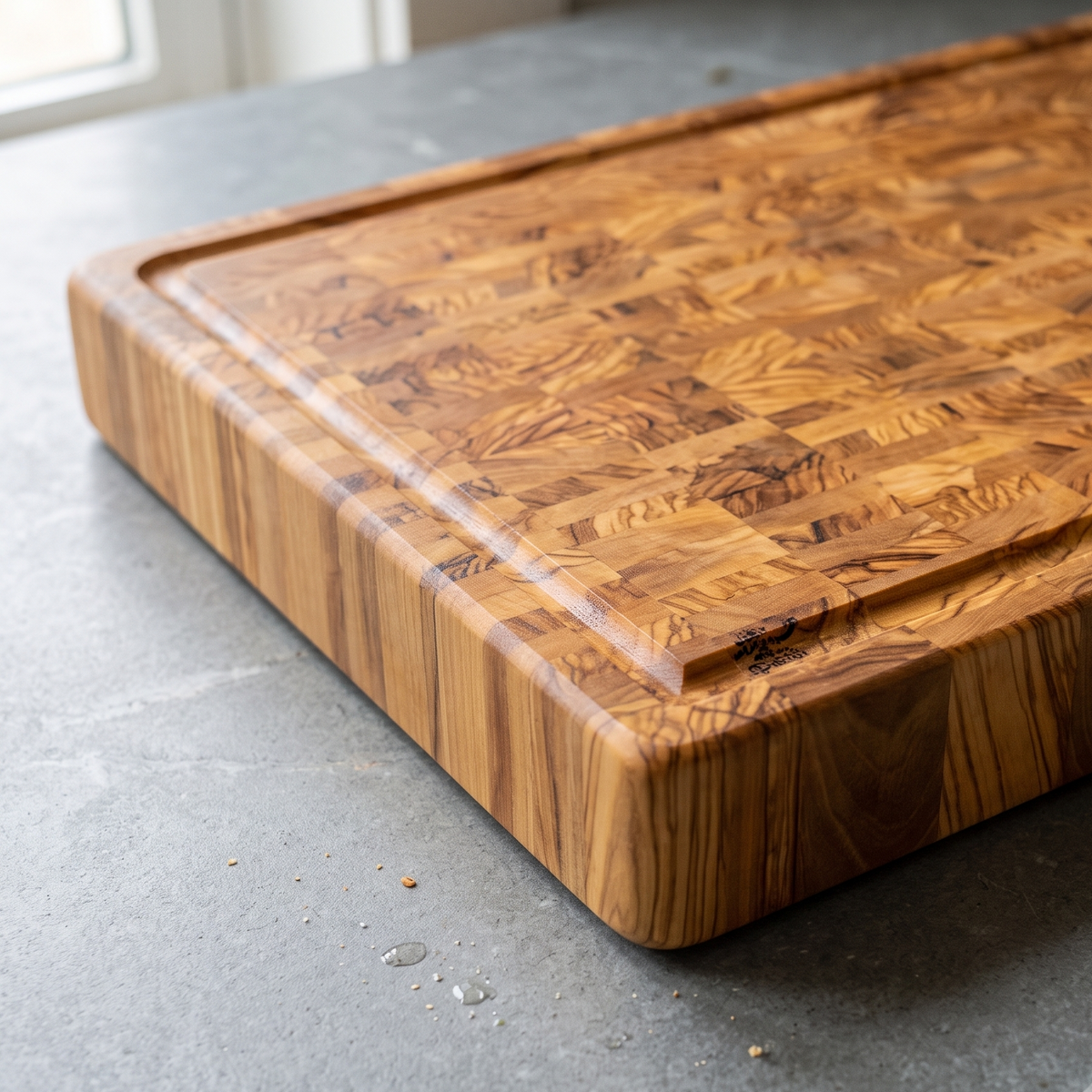 End Grain Cutting Board (Olive Wood)