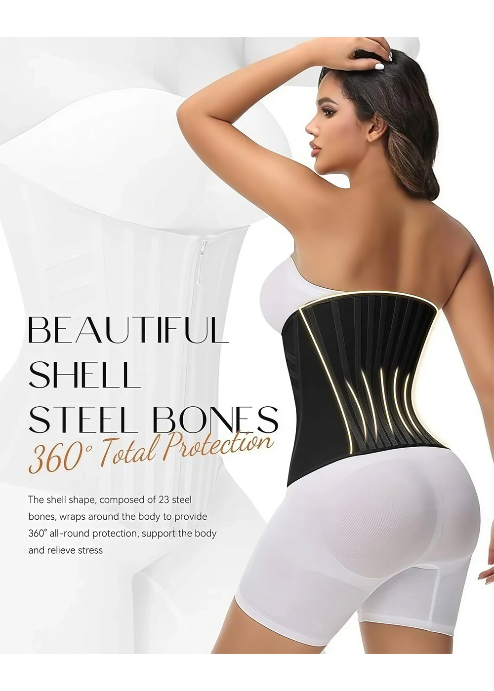 High Compression Curved Boned Waist Trainer