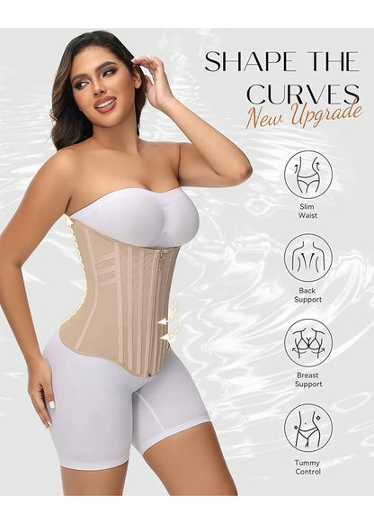 High Compression Curved Boned Waist Trainer