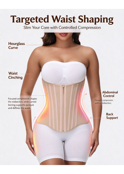 High Compression Curved Boned Waist Trainer