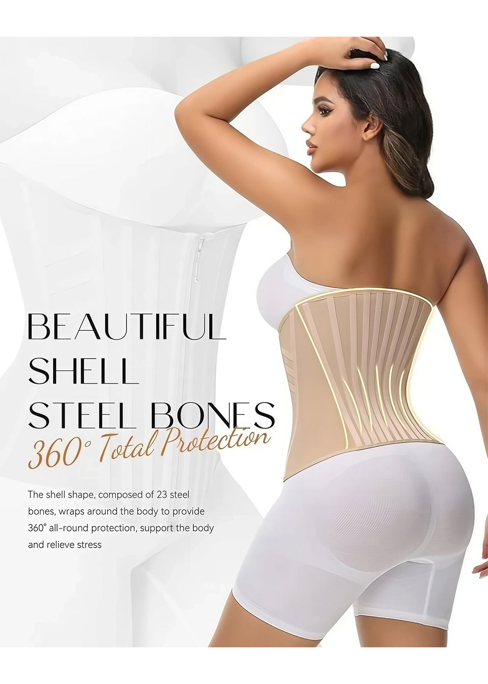 High Compression Curved Boned Waist Trainer