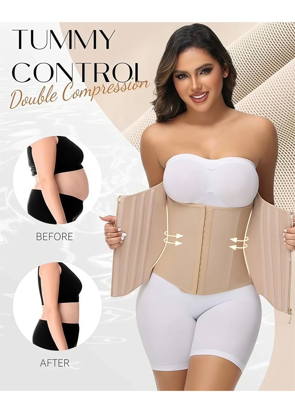 High Compression Curved Boned Waist Trainer